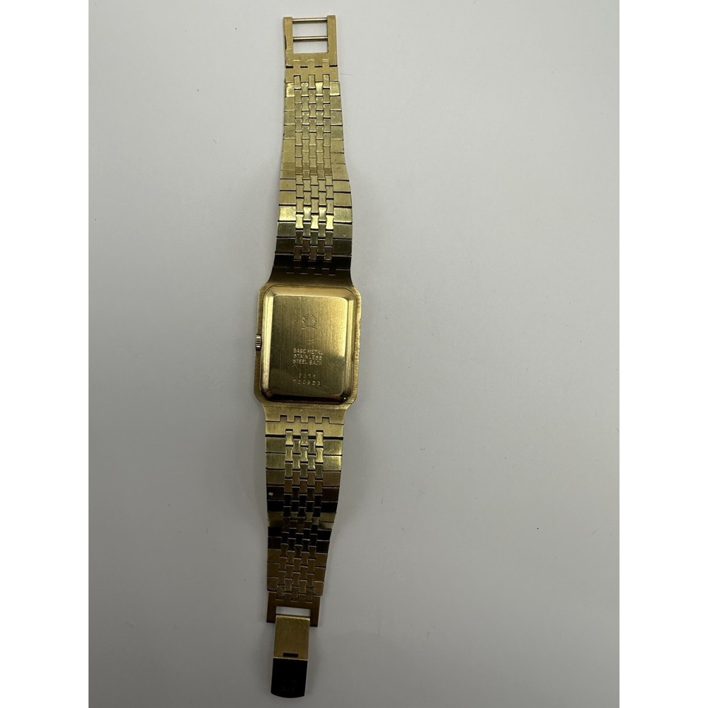 Titus‎ Pierre Vallee Mens Tank Watch Manual Wind Works Swiss Made Gold Tone B20 - Picture 7 of 12